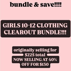Girls Clothing Clearout Bundle
